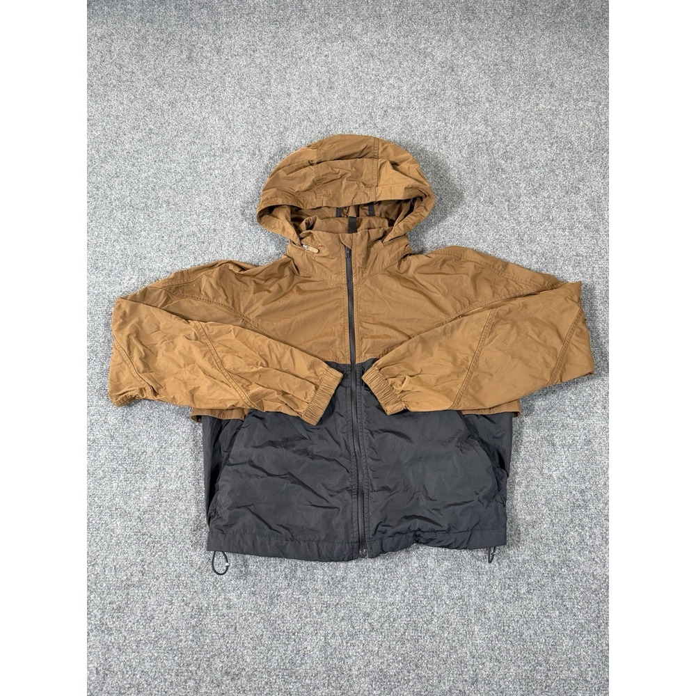 Lululemon Evergreen Cropped Full-Zip Hoodie Deep Artifact Brown Black Size 2
